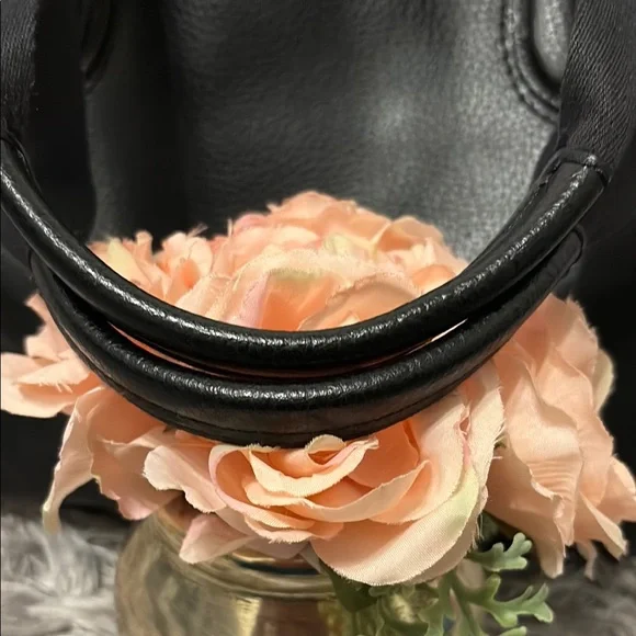 Coach Black Leather Tote Bag - Picture 7 of 12